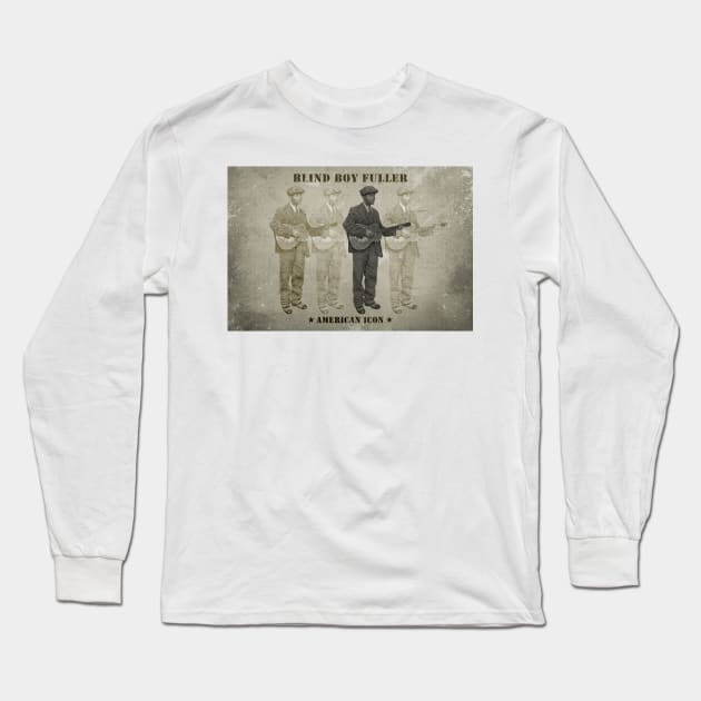 Blind Boy Fuller - American Icon Long Sleeve T-Shirt by PLAYDIGITAL2020